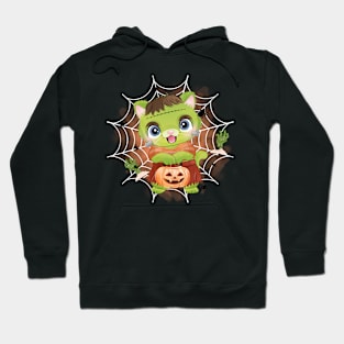 Halloween for Kids Candy Pumpkin Dinosaur Skull Spider Cute Cat Spooky Season Party Halloween For Babies Hoodie